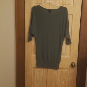 Dolman 3/4 Sleeve Tunic Sweater